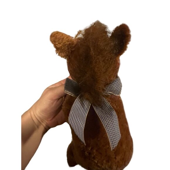 Mary Meyer Horse Plush 1999 Vintage Stuffed Animal Soft Brown floppy - Picture 3 of 6